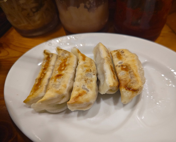 「セットの餃子5コ」@横濱家系ラーメン 明豊家 住吉店の写真