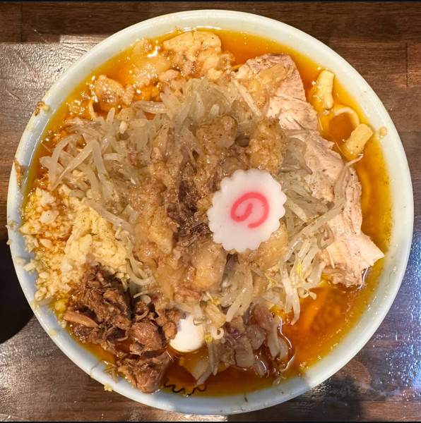 「辣油ラーメン（麺少なめ ニンニク ちょいアブラ）」@自家製麺 No11 ASAKUSAの写真