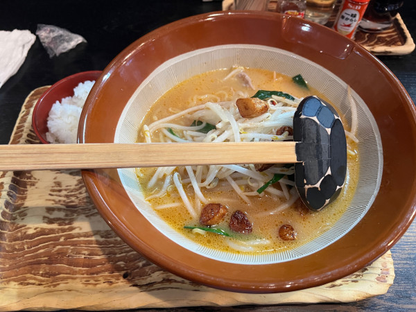 「味噌ベトコンラーメン900円+大盛り110円」@ななし亭 美濃加茂店の写真
