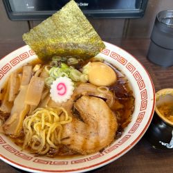 中華そば680円、味玉120円、めんま120円