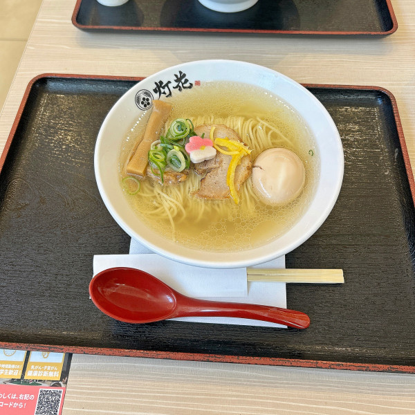 「鯛塩らぁ麺+味玉」@鯛塩そば 灯花 木更津アウトレット店の写真