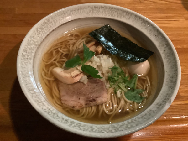 「煮干そば850円+味玉120円」@麺屋 ひな多の写真