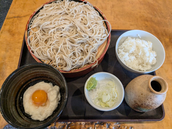 「冷しとろろそば￥1200」@角清の写真