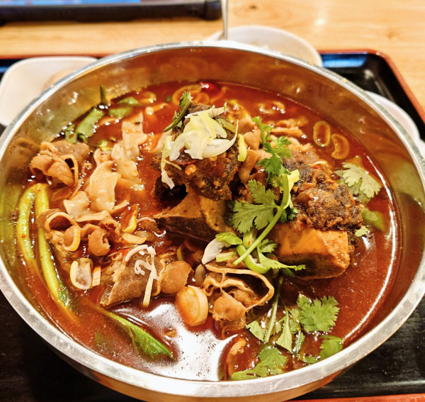 「マーラー牛骨麺定食」@炉火江湖 高田馬場店の写真