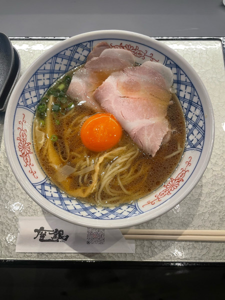 「地鶏醤油soba(970円)」@鶏soba座銀 横浜西口店の写真