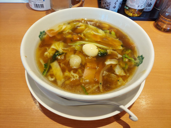 「五目あんかけラーメン 720円」@日高屋 久米川駅南口店の写真