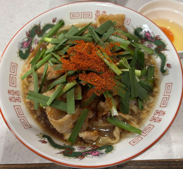 「ストロングスタイルそば　+     ニラ」@ラーメン星印の写真