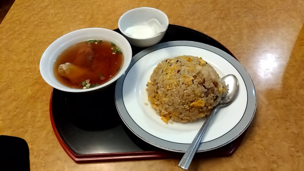 「チャーハンワンタンセット（９８０円）」@萬品香 新横浜店の写真