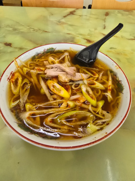 「ネギラーメン＋半チャーハン」@よしの食堂の写真