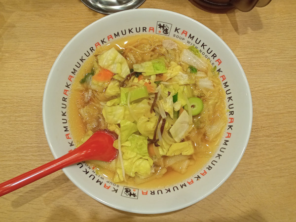 「野菜いっぱいラーメン」@どうとんぼり神座 プレミスト渋谷宮益坂店の写真