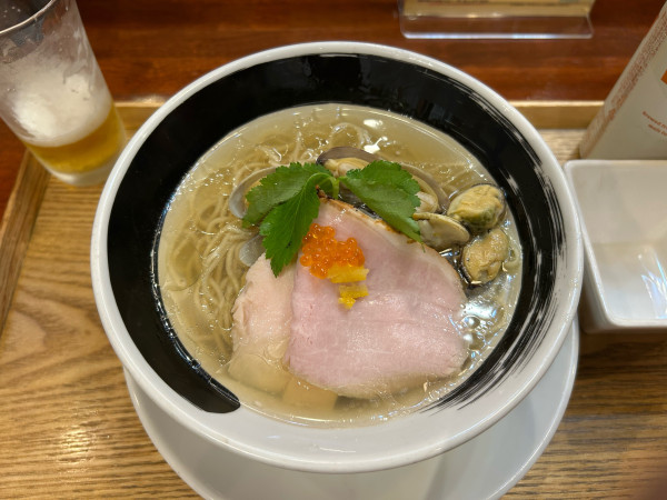 「浅蜊とムール貝の汐そば」@麺処しろくろの写真