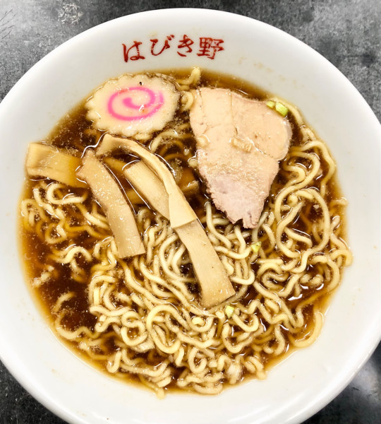 「醤油ラーメン４００円　中華丼550円」@はびき野の写真