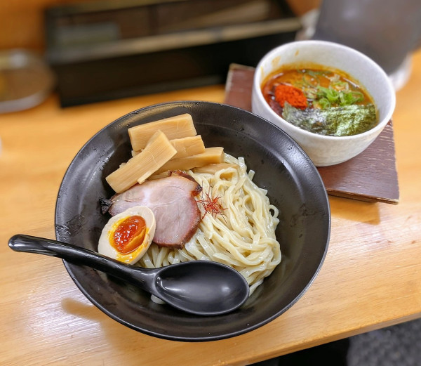 「辛豚魚つけ麺【期間·数量限定】」@麺屋 白神の写真
