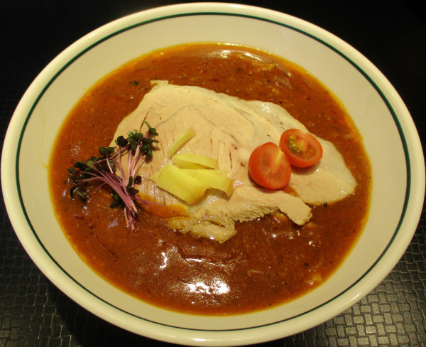 「西インドカレーラーメン　ポークビンダルー　1200円」@豚一頭 清湯麺の写真