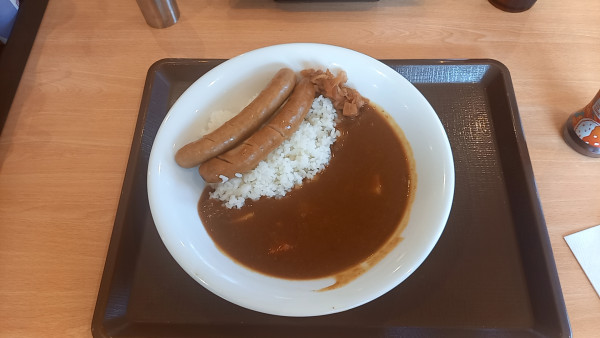 「ソーセージカレー」@すき家 9号大田店の写真