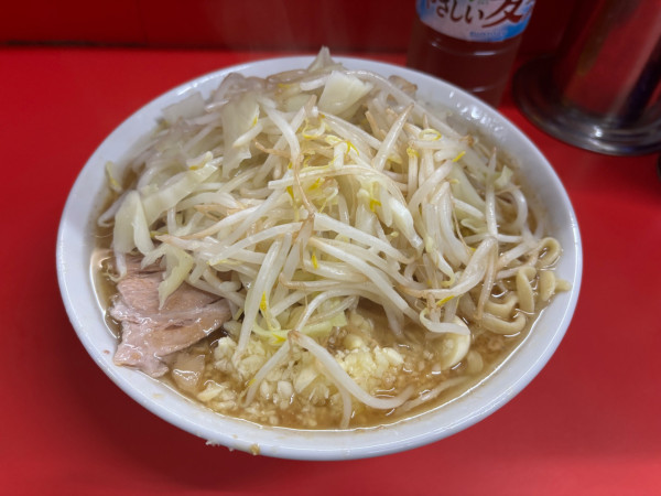 「小ラーメン　ニンニク」@ラーメン二郎 松戸駅前店の写真