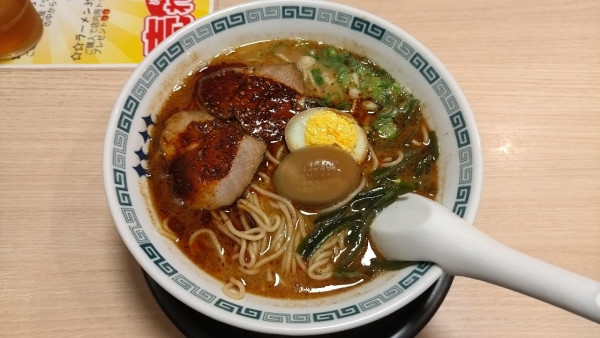 「赤桂花拉麺(大盛・メンマ抜)」@桂花ラーメン 池袋東口店の写真