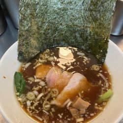 醤油手打ち中華海苔トッピング