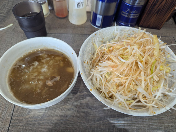 「ネギつけ麺1150円」@つけ麺 アメミ屋の写真