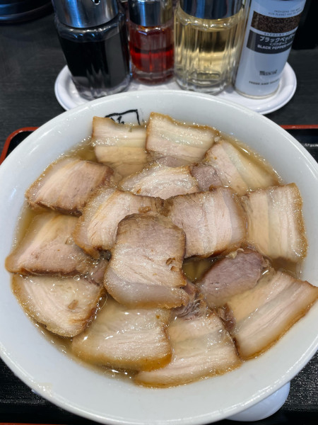 「焼豚ラーメン（大盛）」@喜多方ラーメン 坂内 杉戸店の写真