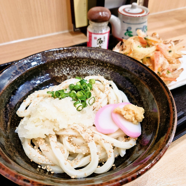 「かき揚げぶっかけ」@饂飩 さぬき茶屋の写真