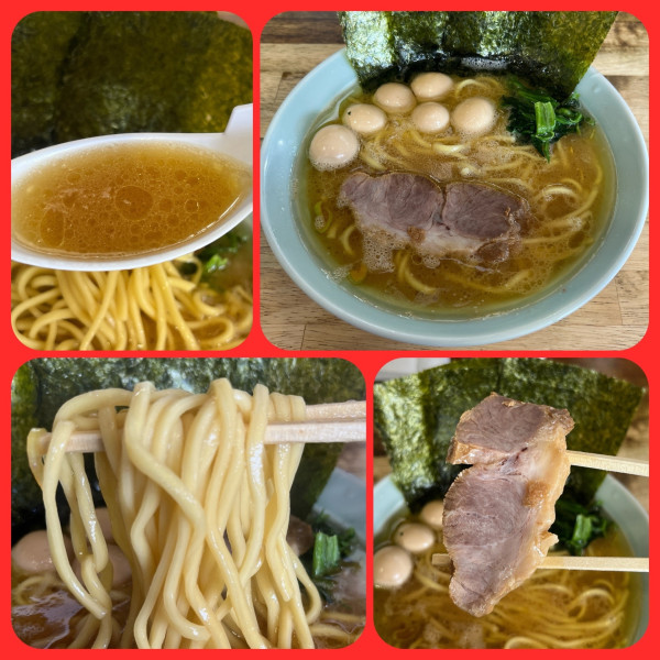 「ラーメン(並)￥800＋うずら玉子￥50」@壱六家 大和店の写真