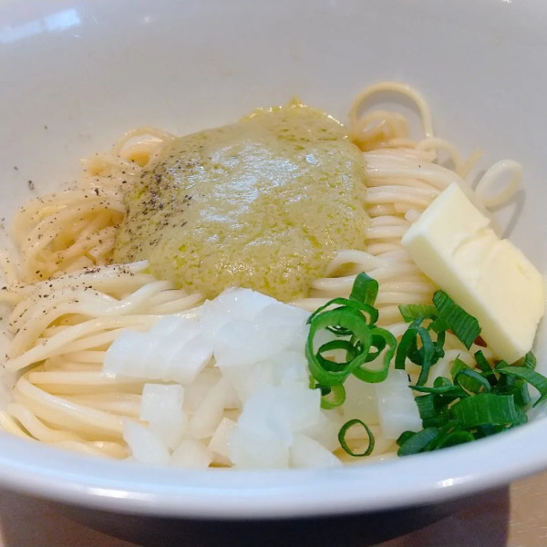 「#浅利バターの和え玉 #400円」@煮干中華そば 結。の写真