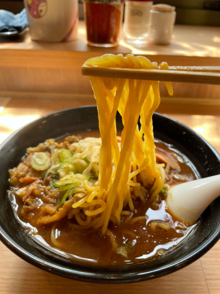 「みそ中華￥５６０　天ぷらトッピング￥１５０」@いなやの写真