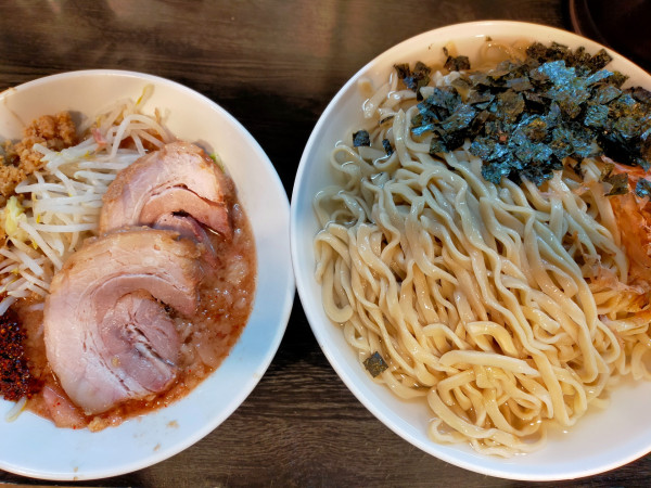 「【限定】昆布水つけ麺1450円(大盛150円)+生姜50円」@豚星。の写真