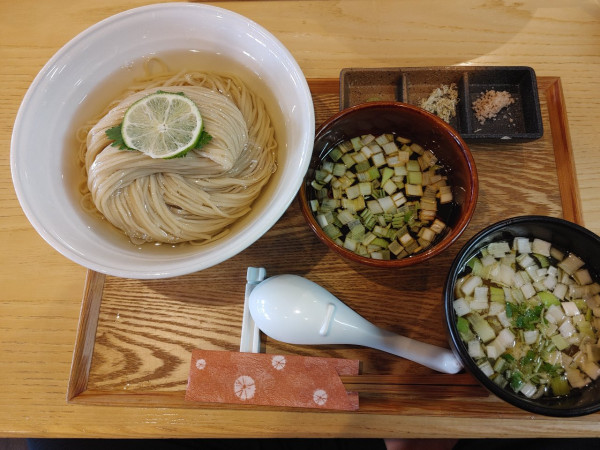 「昆布水つけ麺　特盛420g　1050+300円」@麺処 隆の写真