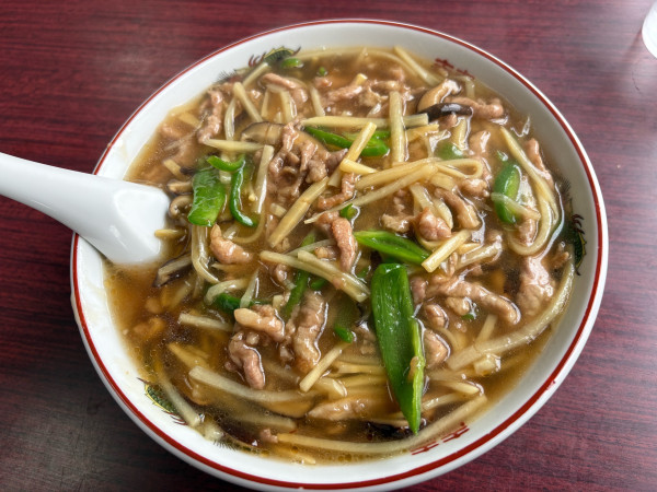 「肉そば(大盛)」@まんぷく亭の写真