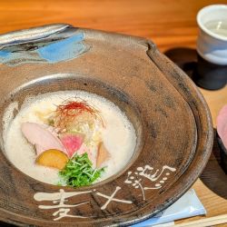 麦と鶏＋二の岡ハムのTKG（1,000円＋400円）