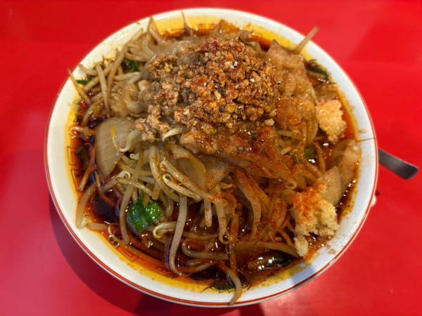 「辛スタミナらーめん野菜マシ」@名古屋スタミナらーめん アブラカラメの写真