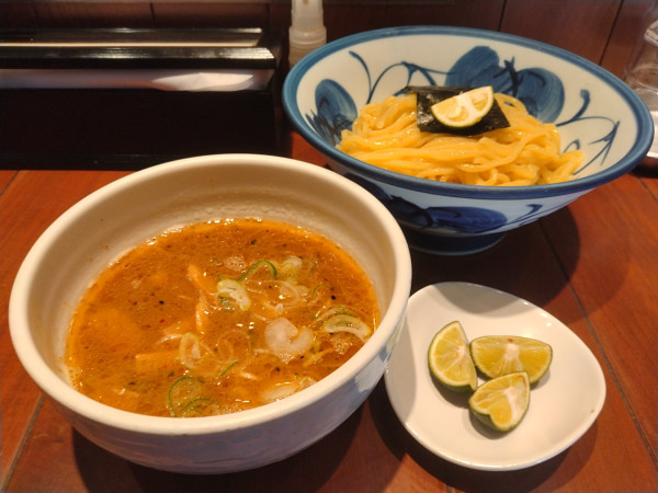 「つけめん＋すだち」@めん徳二代目つじ田 麹町店の写真