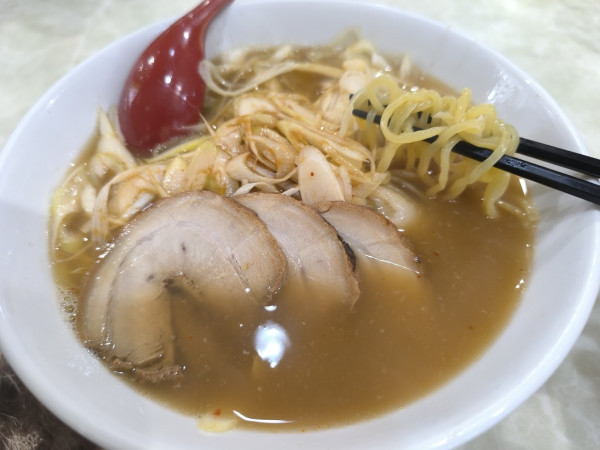 「ネギチャーシューメン(650)＋ギョーザ(250)」@藤山屋の写真