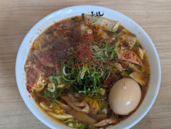 「突発限定モツ辛レーラ」@麺屋 丈六 キーノ和歌山店の写真