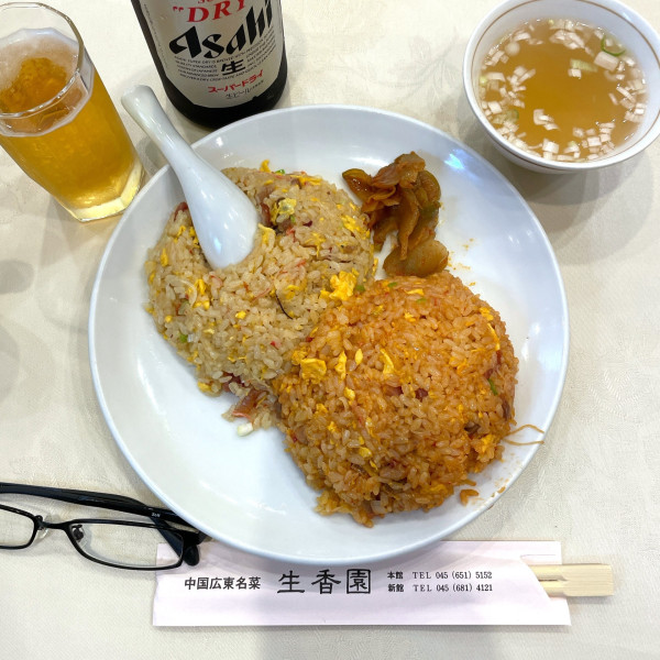 「生香園特製二色チャーハン（生香園特製炒飯）」@生香園 本館の写真
