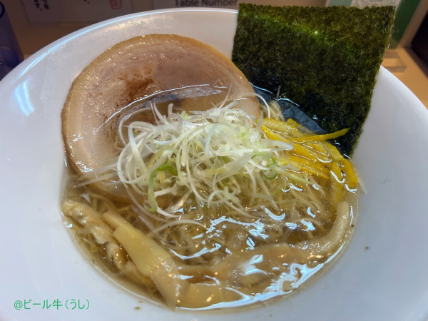 「柚子塩そば(980円)」@塩そば専門店 麺屋ギャオス 秩父店の写真