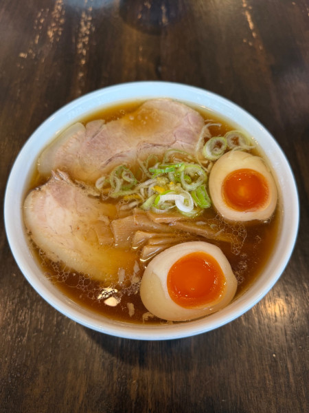 「中華そば、大盛、味玉」@らーめん ふらりの写真