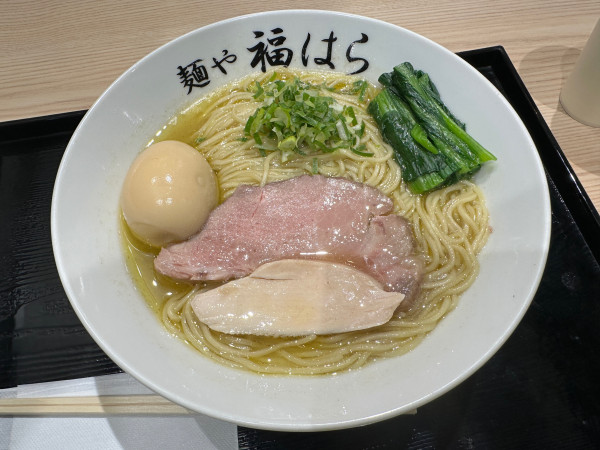 「味玉地鶏魚介塩そば」@麺や 福はら ららぽーと堺店の写真