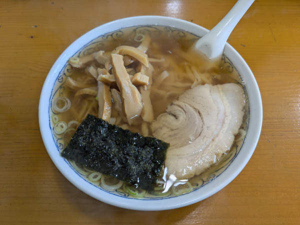 「メンマラーメン（大盛り）1150円」@青竹手打ラーメン ほそやの写真