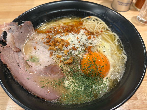 「天使のカルボラーナ1000円」@麺屋 SOの写真