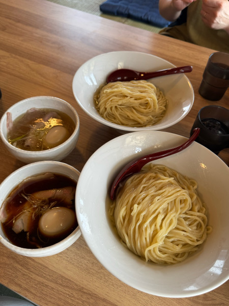 「昆布水つけ麺醤油大盛り」@らぁ麺行田屋の写真