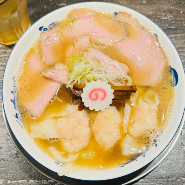 「海老ワンタン麺」@あいだや2の写真