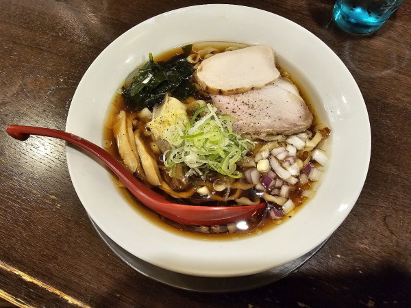 「冷たい超生姜そば」@立ち呑み居酒屋 金町製麺の写真
