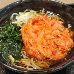 紅生姜天そば（600円）