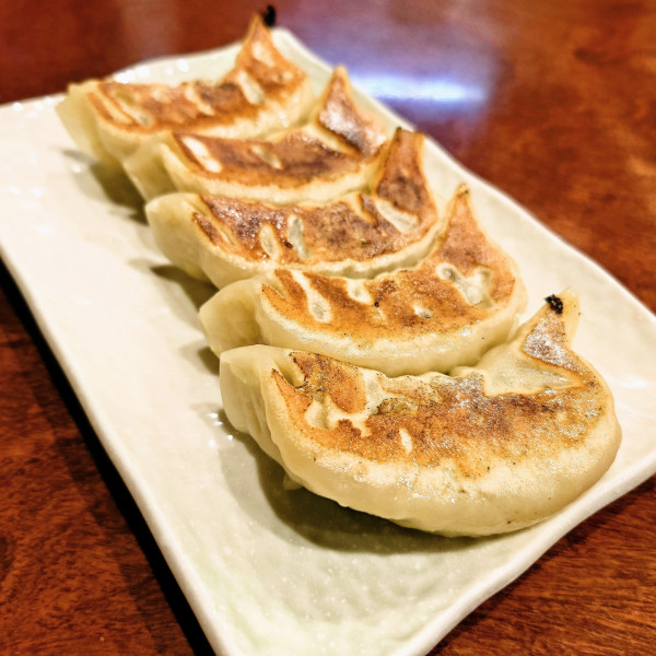 「鴨しお＋手作り餃子5ケ」@めん処 笑家の写真