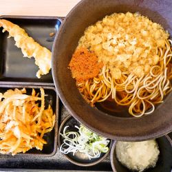 朝そば 鬼おろし(温)+海老天(クーポン)