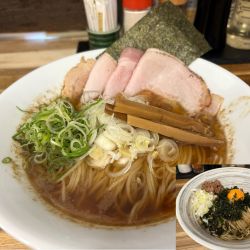 和節醤油清湯900円、【限定】コリアンあえ玉280円