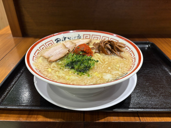 「山形辛味噌　コッテリ　大盛　硬め」@中華そば専門 田中そば店 ダイバーシティ東京プラザ店の写真